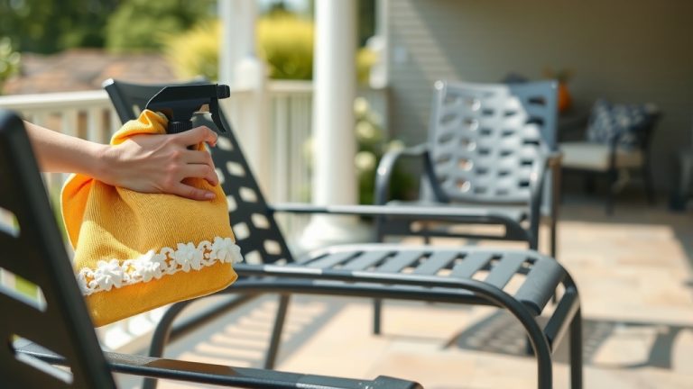 How To Clean Black Aluminum Patio Furniture?