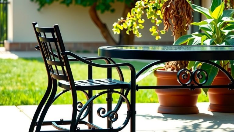 How To Clean Black Wrought Iron Patio Furniture?