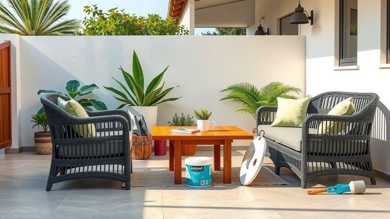 How To Paint Plastic Wicker Patio Furniture?