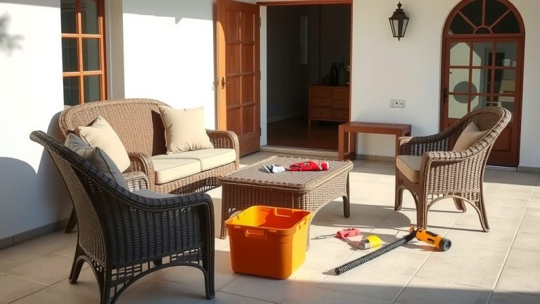 How To Repair Plastic Wicker Patio Furniture?