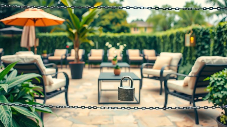 How To Secure Patio Furniture From Theft?