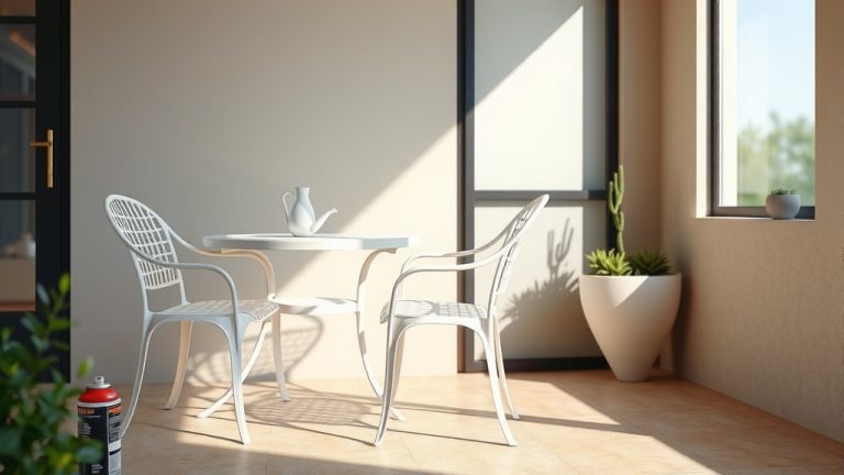 How To Spray Paint Cast Iron Patio Furniture?