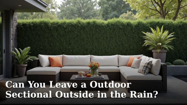 Can You Leave a Outdoor Sectional Outside in the Rain?