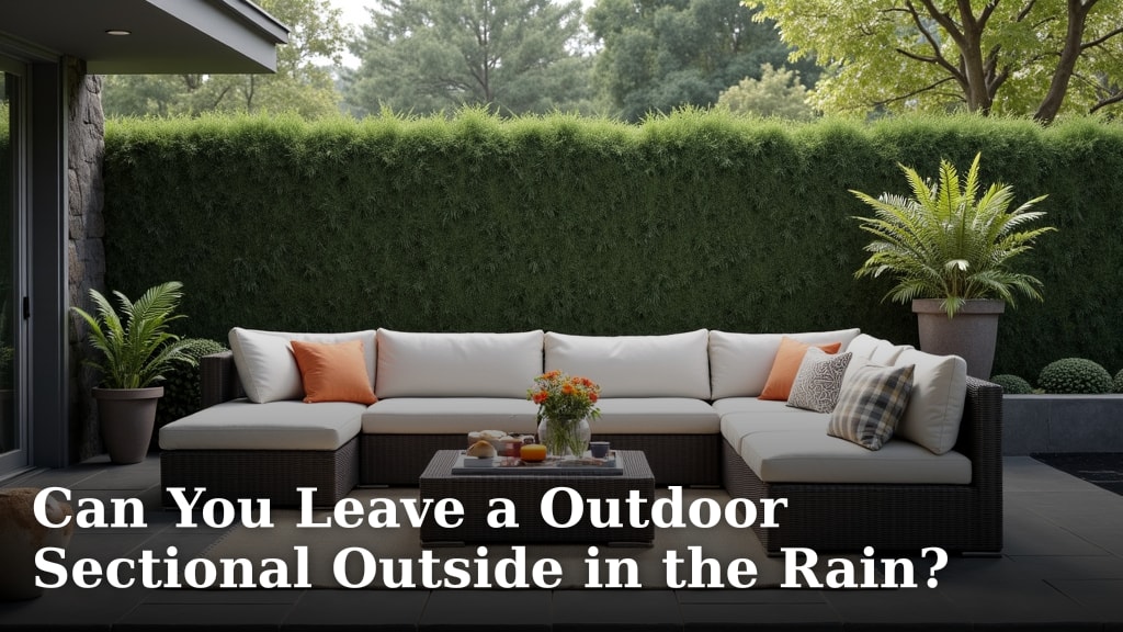 Can You Leave a Outdoor Sectional Outside in the Rain?