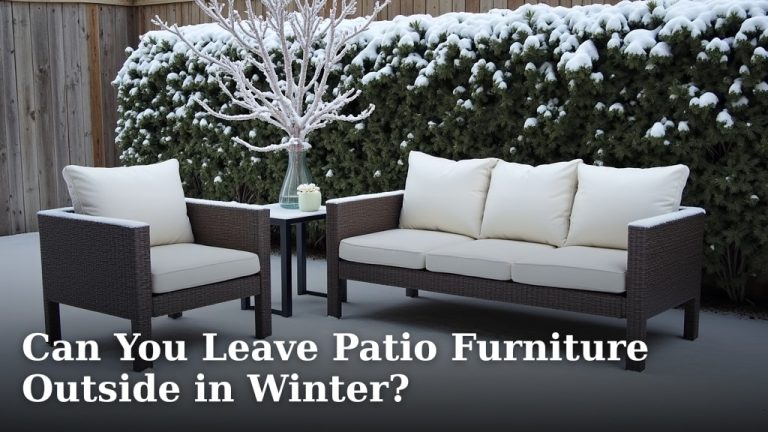Can You Leave Patio Furniture Outside in Winter?