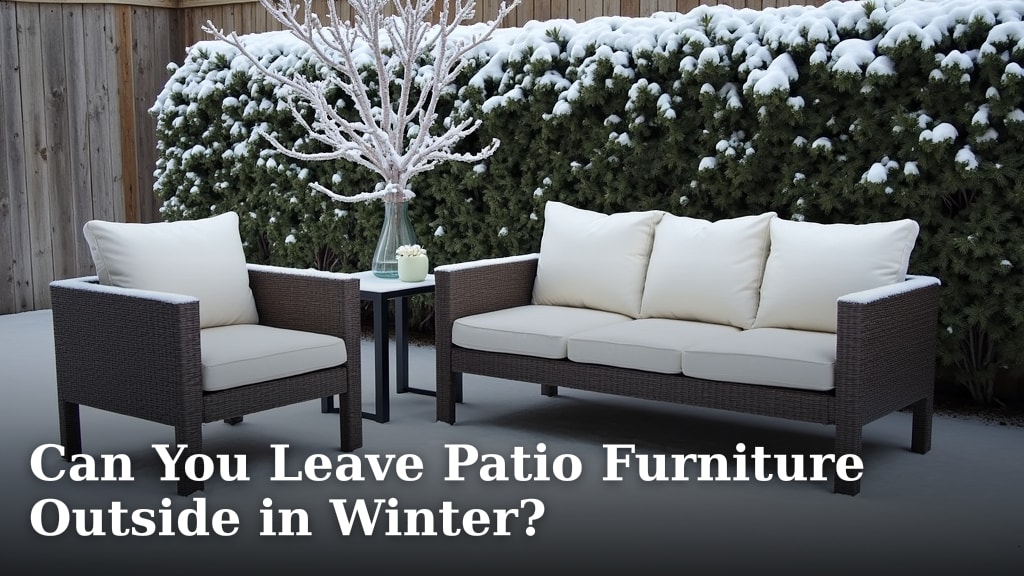 Can You Leave Patio Furniture Outside in Winter?