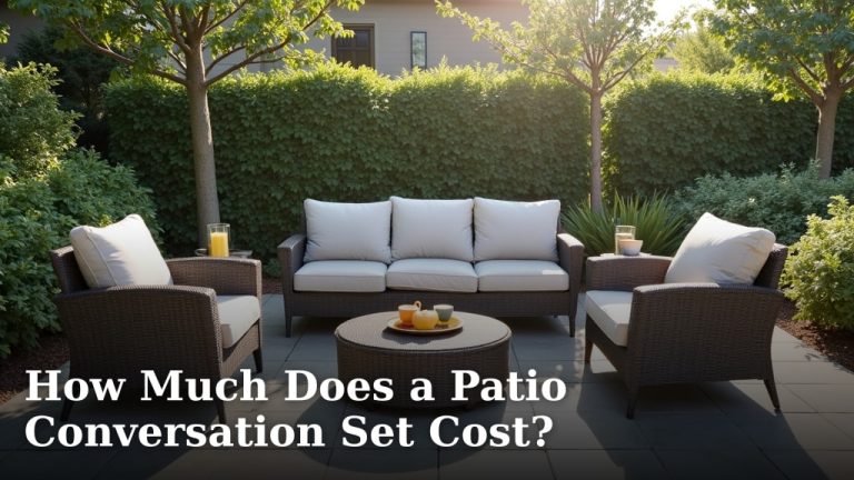 How Much Does a Patio Conversation Set Cost?