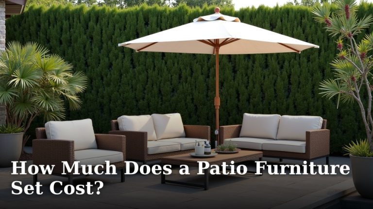 How Much Does a Patio Furniture Set Cost?