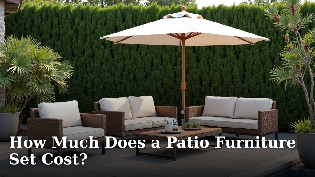 How Much Does a Patio Furniture Set Cost?