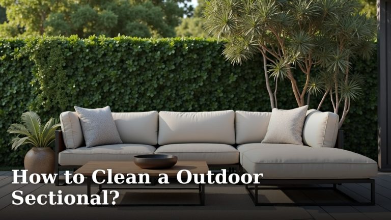 How to Clean a Outdoor Sectional?