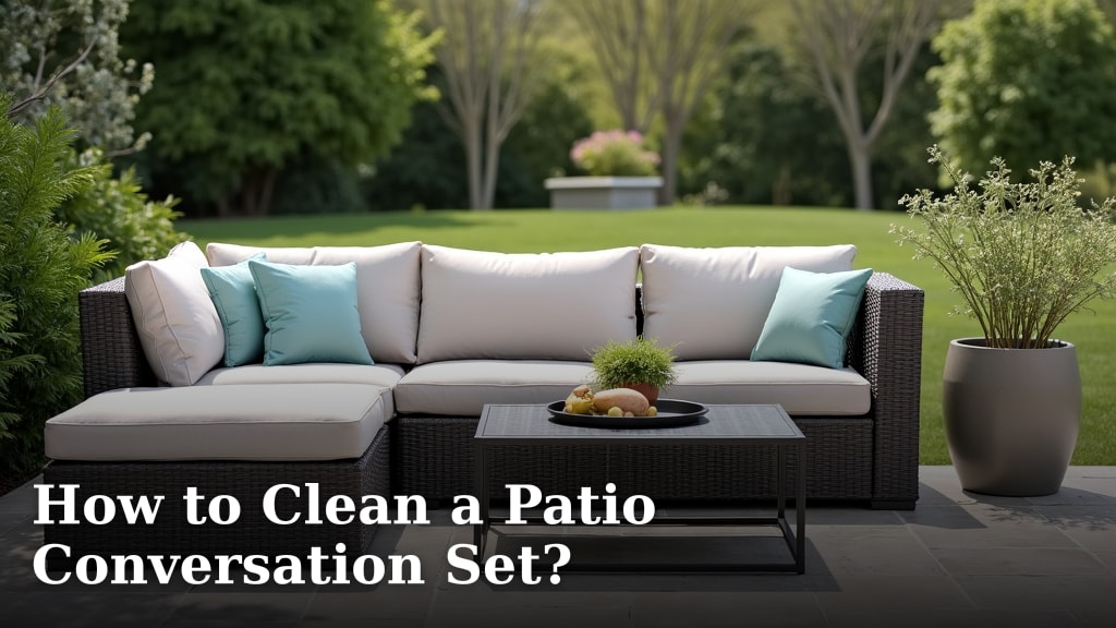 How to Clean a Patio Conversation Set?