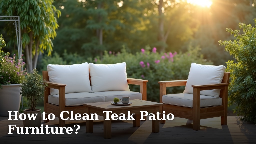 How to Clean Teak Patio Furniture?