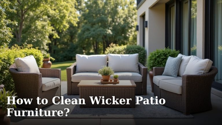 How to Clean Wicker Patio Furniture?
