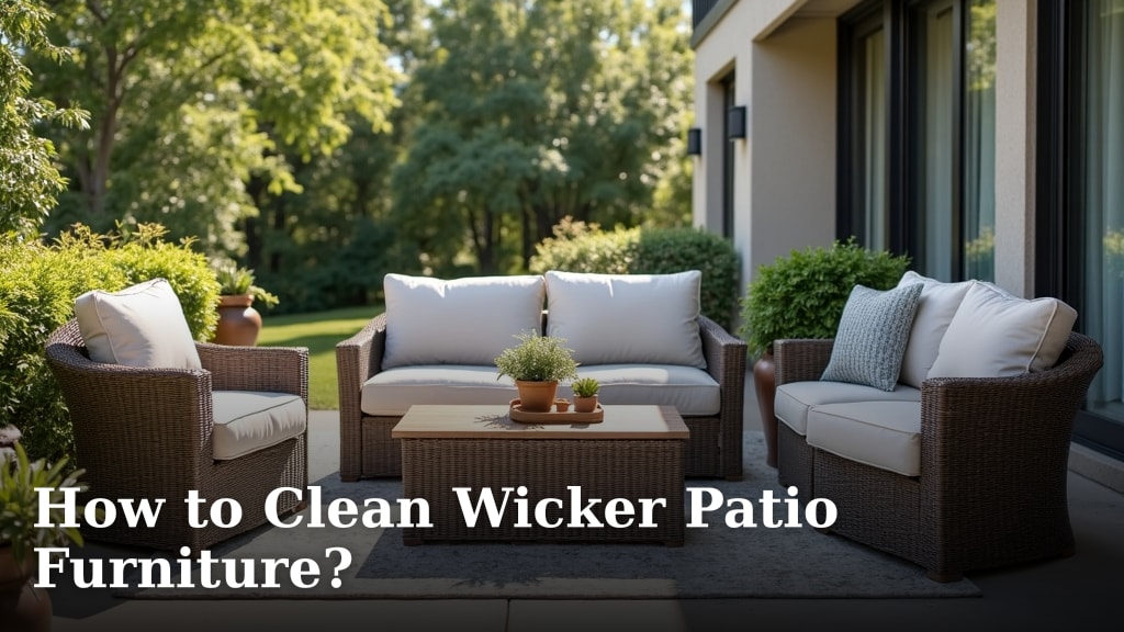 How to Clean Wicker Patio Furniture?