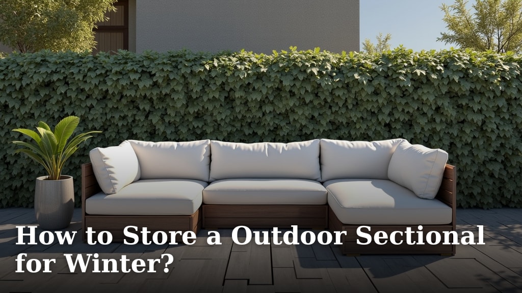 How to Store a Outdoor Sectional for Winter?
