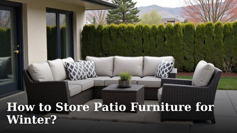 How to Store Patio Furniture for Winter?