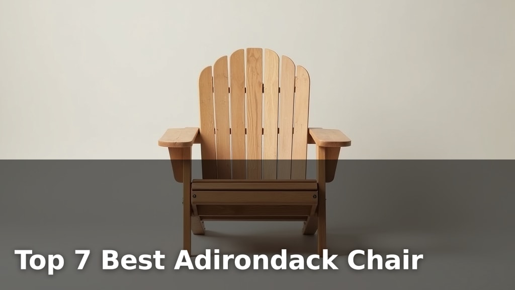 Top 7 Best Adirondack Chair