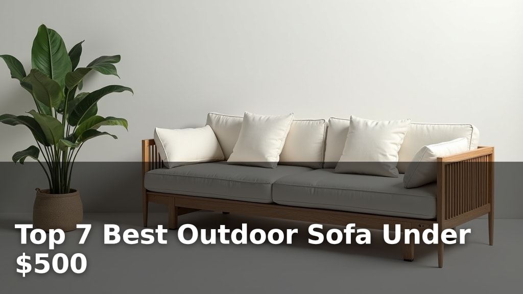 Top 7 Best Outdoor Sofa Under $500