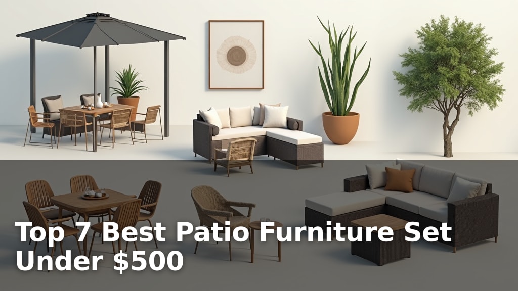 Top 7 Best Patio Furniture Set Under $500