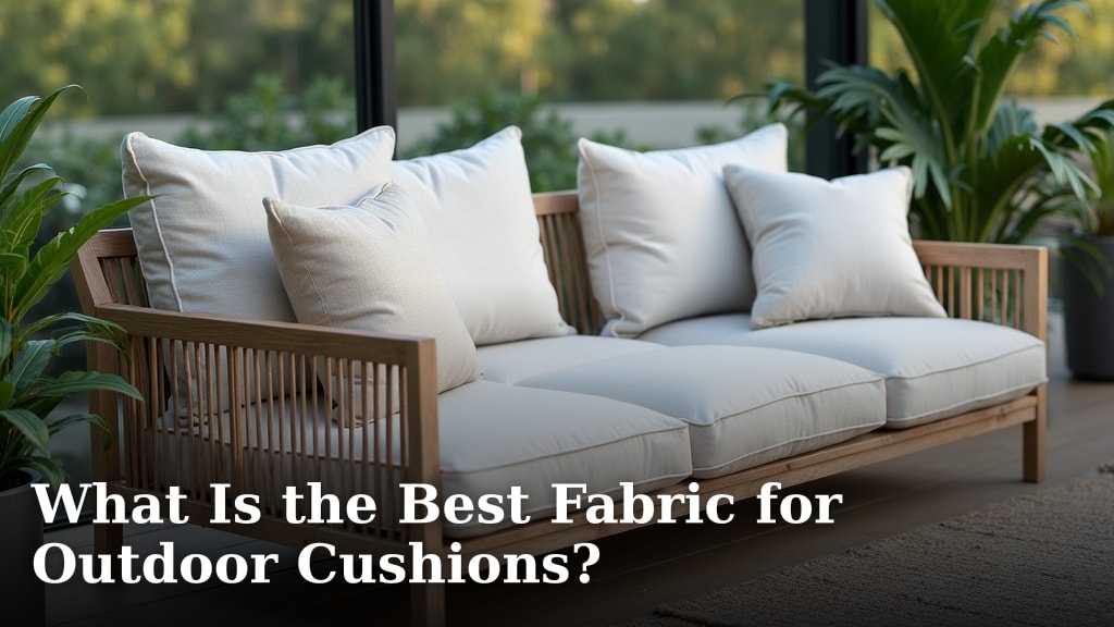 What Is the Best Fabric for Outdoor Cushions?