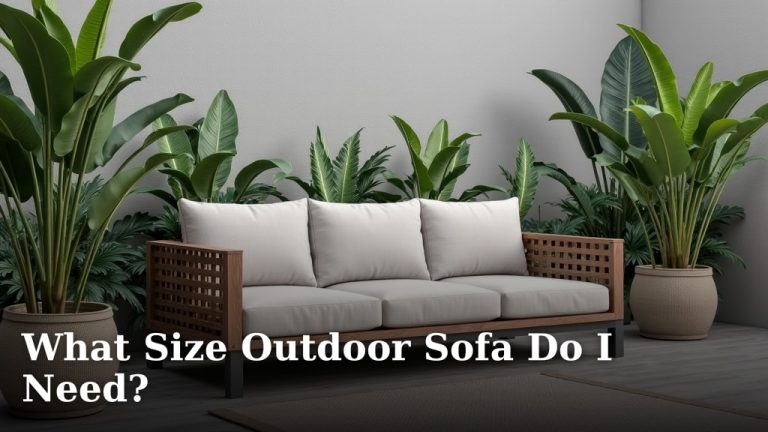 What Size Outdoor Sofa Do I Need?