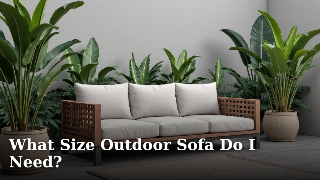 What Size Outdoor Sofa Do I Need?