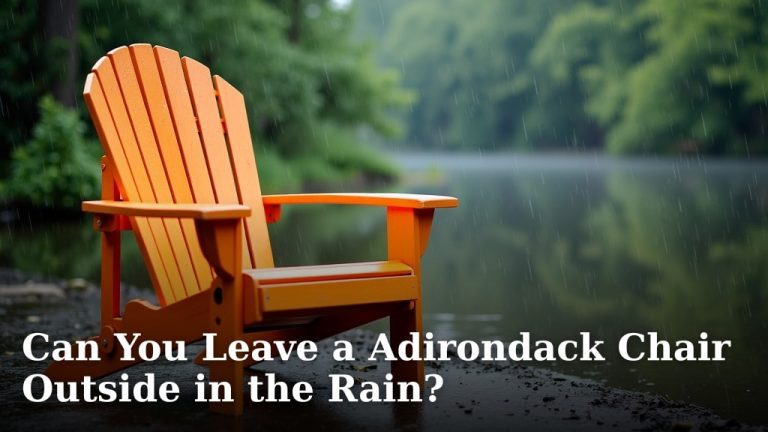 Can You Leave a Adirondack Chair Outside in the Rain?