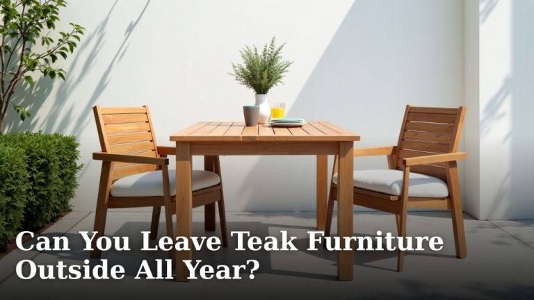 Can You Leave Teak Furniture Outside All Year?