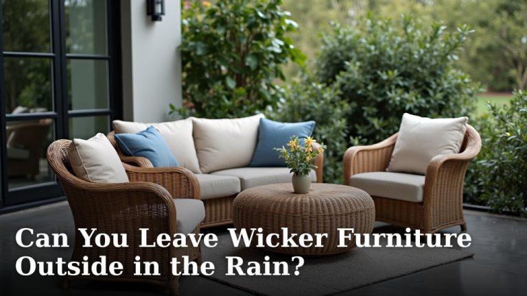 Can You Leave Wicker Furniture Outside in the Rain?
