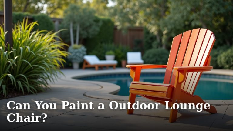 Can You Paint a Outdoor Lounge Chair?