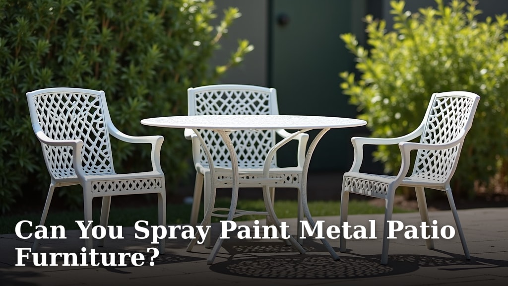 Can You Spray Paint Metal Patio Furniture?