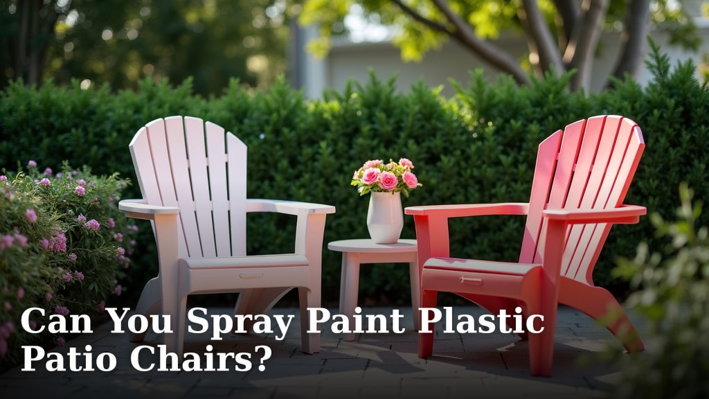 Can You Spray Paint Plastic Patio Chairs?