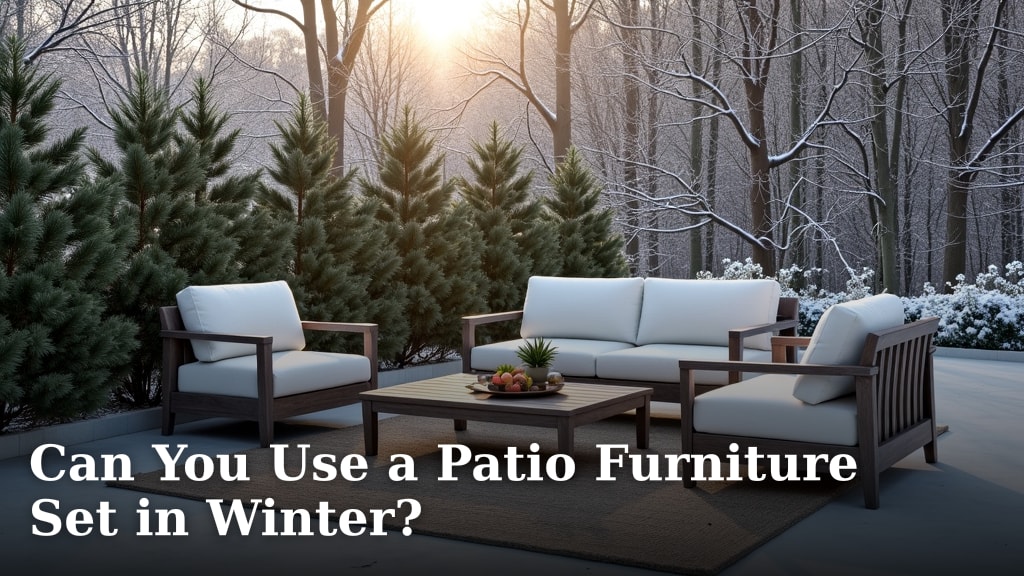 Can You Use a Patio Furniture Set in Winter?