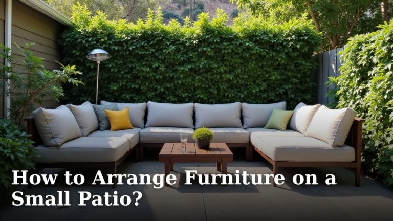 How to Arrange Furniture on a Small Patio?