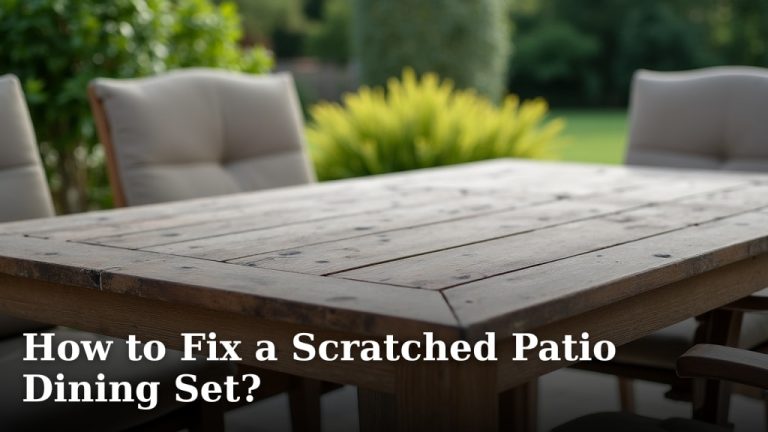 How to Fix a Scratched Patio Dining Set?