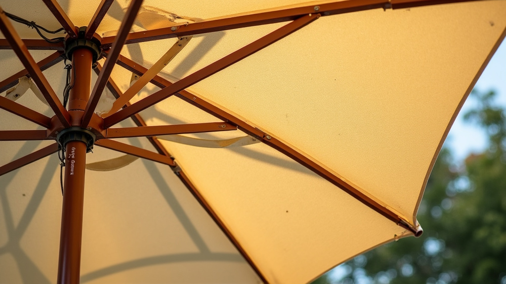 Repairing a Scratched Patio Umbrella Canopy