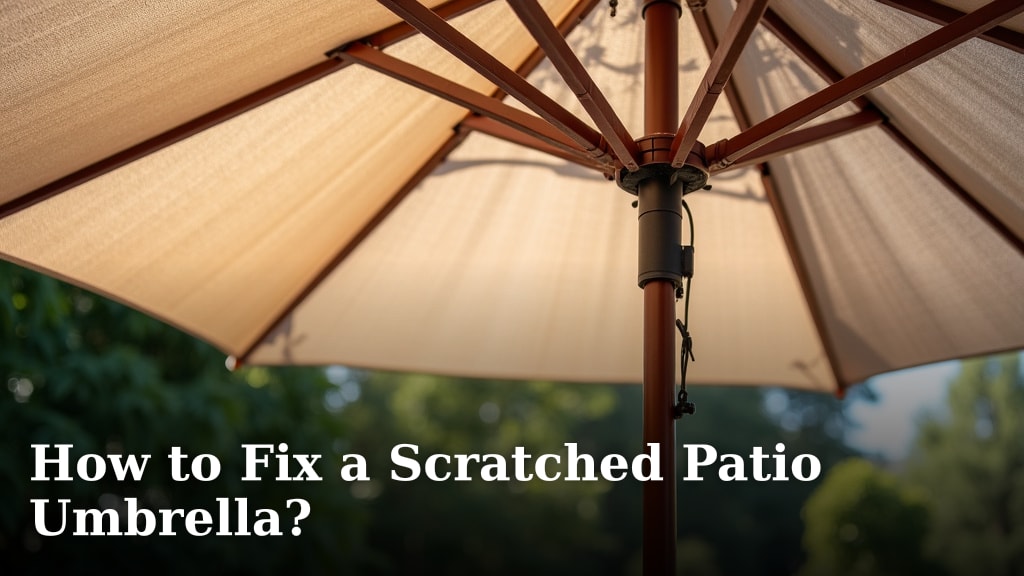 How to Fix a Scratched Patio Umbrella?