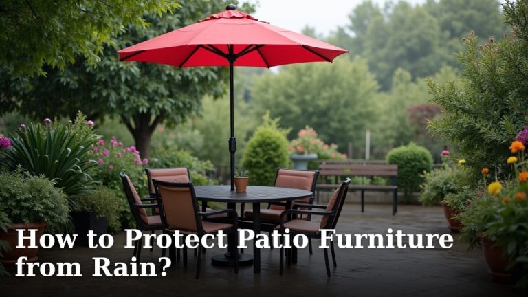How to Protect Patio Furniture from Rain?