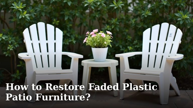 How to Restore Faded Plastic Patio Furniture?