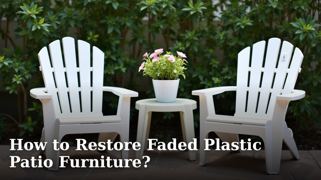 How to Restore Faded Plastic Patio Furniture?