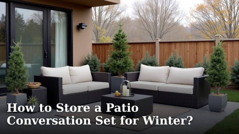 How to Store a Patio Conversation Set for Winter?