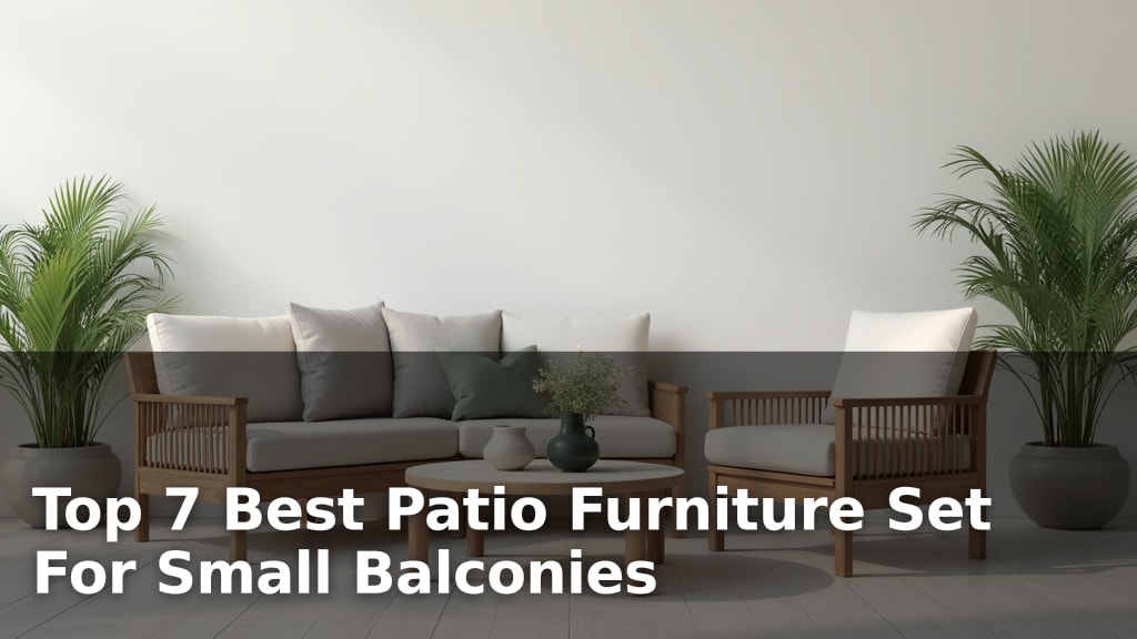 Top 7 Best Patio Furniture Set For Small Balconies