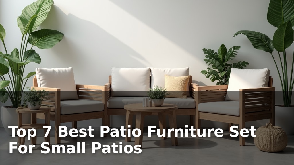 Top 7 Best Patio Furniture Set For Small Patios