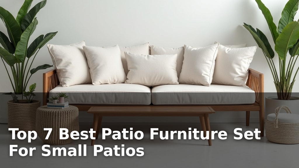 Top 7 Best Patio Furniture Set For Small Patios