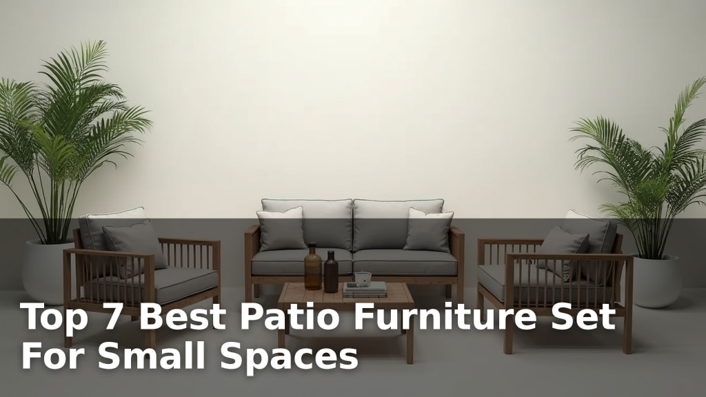 Top 7 Best Patio Furniture Set For Small Spaces