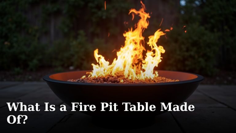 What Is a Fire Pit Table Made Of?
