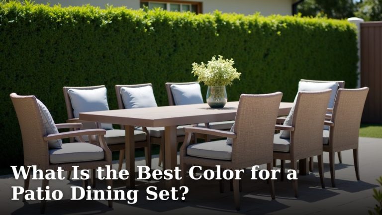 What Is the Best Color for a Patio Dining Set?