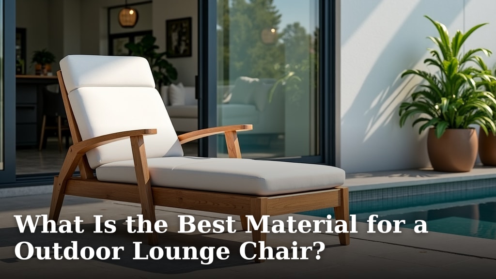 What Is the Best Material for a Outdoor Lounge Chair?