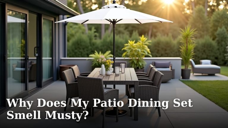 Why Does My Patio Dining Set Smell Musty?