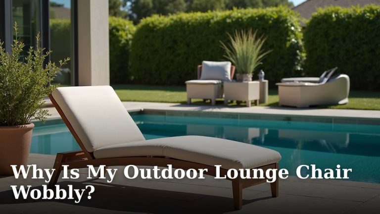 Why Is My Outdoor Lounge Chair Wobbly?